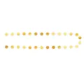 Gold Round Paper Garland Hanging Ornament, Festive Wedding Birthday Party Decor, Gold Color - 1 String per Pack