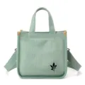 Sac à main en toile vert clair cabas bandoulière décontracté élégant sac femme quotidien - Vert clair