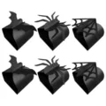 Halloween schwarze Fledermaus Spinne Netz dekorative Süßigkeiten Geschenkbox Party Wickel. - 6er Set