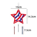 Patriotischer Stern Windspiel Hängedeko für den amerikanischen Unabhängigkeitstag Party - Stern Windspiel Stil 1 (J-0491-1) / 1 Stück