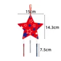 USA Unabhängigkeitstag Stern Windspiel Anhänger rot weiß blau Hängedeko für Party. - Stern Windspiel Stil 3 (J-0491-3) / 1 Stück