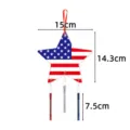 Stern Windspiel Anhänger für US Unabhängigkeitstag patriotische Party hängende Dekoration - Stern Windspiel Stil 5 (J-0491-5) / 1 Stück