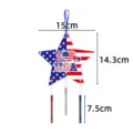 USA Unabhängigkeitstag Stern Windspiel Anhänger, patriotische Hängedeko für Party und Zuhause. - Stern Windspiel Stil 8 (J-0491-8) / 1 Stück