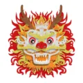 Chinese New Year Dragon Wall Hanging Decor Glitter Festive Party Ornament Home 2026 - Red Style (Y-00337-1) / Red