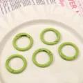 Anillos redondos de metal de resorte de aleación colorida accesorios de clip para bolso DIY - Verde Hierba