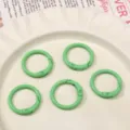 Juego de anillas de resorte de metal verde para llaveros de bricolaje y accesorios de bolsos. - Verde