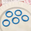 Anillos de resorte de metal azul para llaveros bolsos colgantes y accesorios de manualidades. - Azul marino