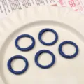 Anillos de resorte redondos de metal de aleación colorida para llaveros y bolsos DIY. - Azul Zafiro