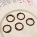 Anillos redondos de resorte de metal marrón mosquetones para accesorios de bolso DIY. - Marrón Oscuro