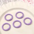 Juego de anillos redondos de metal morado, mosquetones para llaveros y bolsos de bricolaje. - Púrpura