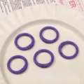 Anillos redondos de metal de aleación colorida, perfectos para llaveros y accesorios DIY. - Púrpura profundo