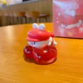 Cute red rabbit resin figure figurine desktop ornament variant collectible toy nice decor item - Heart Style