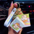 Cute cartoon dog mini rubik's cube keychain, decompression toy car key ring bag pendant. - Badminton Style