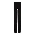 Black polka dot pantyhose for women, 80D sheer tights, seamless design for autumn winter. - One Size / Black Polka Dot