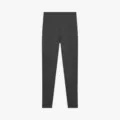 Dark grey high waist ribbed thermal leggings for women, comfortable daily stretch pants. - XL / Bottoms / Smoky Gray