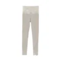 Women high waist lace thermal leggings winter slim fit fleece lined base layer pants - One Size / Bottoms / Oatmeal Milk