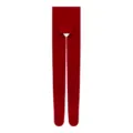Medias de mujer color sólido sin costuras talle alto otoño invierno opacas rojas. - Talla única / Rojo Cereza