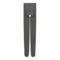 Damen hohe Taille einfarbig nahtlose Strumpfhose 100D blickdicht graue warme Strümpfe - Einheitsgröße / Melange Grau