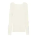 Women thermal underwear winter long sleeve top seamless lace design basic warm shirt - One Size / Tops / Cream