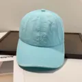 Gorra de béisbol azul claro de secado rápido con elegante bordado R para deportes al aire libre. - 55-59 / Azul Turquesa