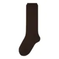 Calcetines largos de invierno marrón oscuro para mujer, calcetines cálidos y cómodos. - Talla única / Café chocolate nama
