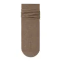 Chaussettes slouch côtelées femme automne hiver coton couleur unie mi-bas tricoté - Taille unique / Chameau herbal
