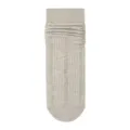 Chaussettes slouch côtelées femme gris clair coton mi-mollet unies basiques casual - Taille unique / Couleur Avoine