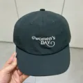 Gorra de béisbol de secado rápido con visiera corta y bordado de letras para primavera verano. - 55-59 / Verde Oscuro