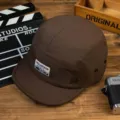 Gorra de béisbol retro japonesa de ala corta de secado rápido hombre mujer casual - 55-59 / Café