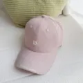 Pink baseball hat for women with curved brim and embroidered LA letters, stylish casual headwear. - 55-59cm / Lotus Pink