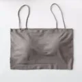 Grey seamless padded camisole tube top, comfortable strapless bra for women sku view. - One Size / Milk Tea Color - Short Style