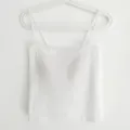 Weißes Bustier-Top mit integrierten Pads, nahtlose Damen-Unterwäsche für den Alltag. - Einheitsgröße / Weiß - Lange Ausführung