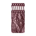 Women sexy wine red lace fishnet pantyhose summer thin mesh hollow out stockings - One Size / Cherry Red