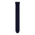 Navy blue over the knee socks for women, high elastic wave hollow summer long stockings. - One Size / Black Cyan