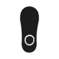 Chaussettes invisibles été femme noir en résille maille avec anneau silicone anti-glisse. - Taille unique / Noir
