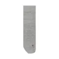 Men's solid color mid-calf gray casual socks, lightweight and breathable spring summer wear. - One Size / Light Heather Gray