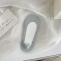 Women breathable invisible ice silk boat socks with soft cotton pad for summer daily wear. - One Size / Sponge Cushion Invisible / Grey Blue