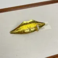 Große goldene Lippen Broche mit Strasssteinen, stilvolle Metall Reversnadel Bekleidungszubehör. - Lippenformstil (Z-3164) / Gold