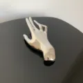 Silberner spiegelpolierter handform broschen kreative mode kleidung zubehör anstecknadel. - Handformstil (Y-237) / Silber