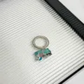 Handmade wire wrapped natural stone ring with colorful crystal beads, unique summer finger jewelry. - Style B (X-453)