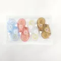 6er-Set bunte doppelseitige Punktklebebänder 15m x 8mm in durchsichtiger Tasche - 0124 Kleberoller (Englische Version) / 8er-Pack (15m*8mm)