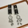 Ethischer Stil Quaste Haarnadel Vintage lange baumelnde Seitenklammer Damen Haarschmuck - Tropfen-Stil (Z-3870)