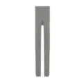 Women grey ribbed split toe tights spring autumn thin knit pantyhose casual daily wear - One Size / Light Heather Gray