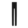 Collants côtelés noirs à orteils séparés pour femmes, leggings tabi élastiques style automne. - Taille unique / Noir Profond