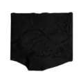 Femmes chaussettes demi-pied en dentelle noire invisibles avant-pied été respirantes élégantes - Taille unique / Noir profond