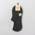 Dark grey thin cotton elastic invisible women boat socks with brand tag summer essential - One Size / Dark Gray
