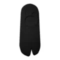 Black cotton split-toe tabi low-cut invisible socks for women, breathable summer footwear. - One Size / Invisible Deep Black