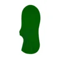 Green thin invisible boat socks, basic elastic cotton summer women socks color variant - One Size / Forest Green