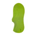 Green short invisible socks for women, thin cotton stretchy basic low cut boat socks - One Size / Lime