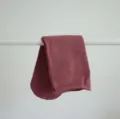 Korean style solid color ribbed mid-tube cotton socks in dark pink variant style. - One Size / Misty Pink